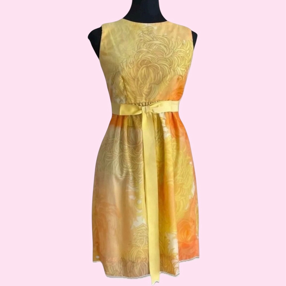 Malia Hawaii Vintage Chiffon Fit and Flare Dress